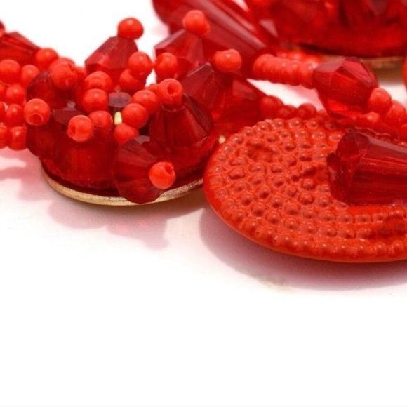 Zara Long Beaded Tassel Earrings - Picture 3 of 8